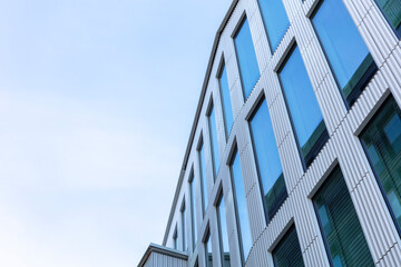 Linköping city new building, Withe house, modern office building in the city