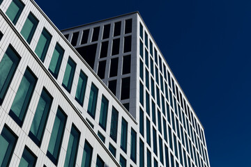 Linköping city new building, Withe house, modern office building in the city