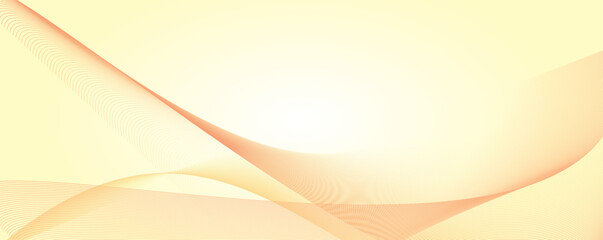 イエローの水の流れのようなウェーブ背景