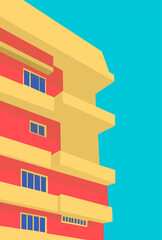 background with houses