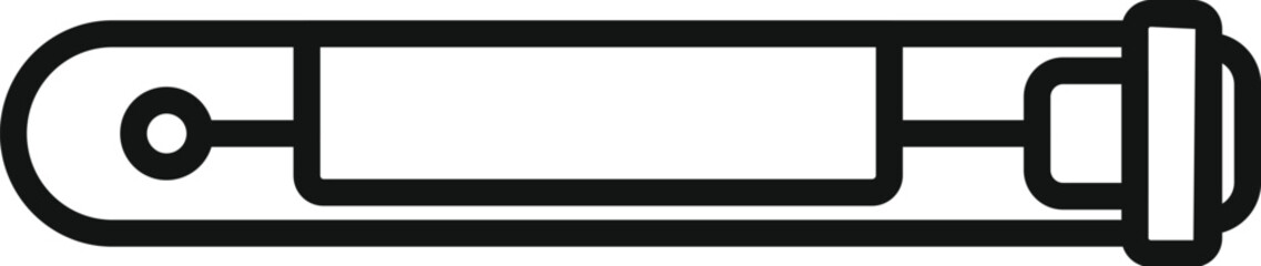 Obraz premium Covid test icon outline vector. Corona lab. Virus swab