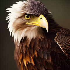Obraz premium portrait of a eagle, created by AI