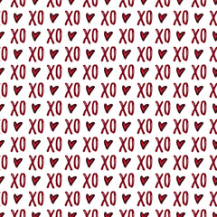 Valentine's Day Love Seamless Pattern - Festive Valentine theme repeating pattern design