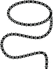 Frame lasso icon simple vector. Rope knot. Rodeo string