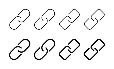 Link icon vector for web and mobile app. Hyperlink chain sign and symbol