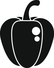 Vegetable paprika icon simple vector. Sweet food. Spicy plant