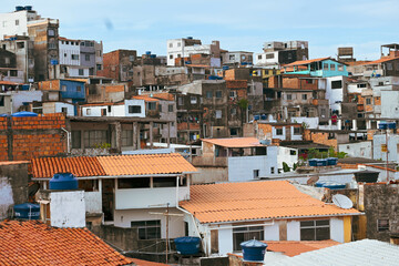 Casas e moradias na comunidade em Salvador - BA