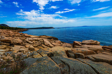 The Atlantic Seashore in Acadia National Park