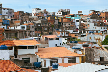Casas e moradias na comunidade em Salvador - BA