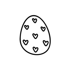 Happy Easter egg illustration
