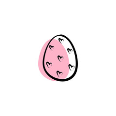 Happy Easter egg illustration