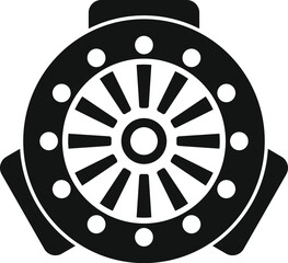 Obraz premium Clutch system icon simple vector. Car disk. Automobile repair