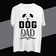 Dog Dad T-shirt design 