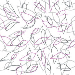 seamless pattern with leaves