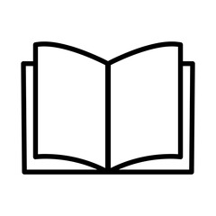 Open book icon vector design illustration on white background..eps