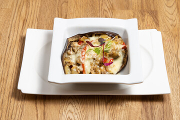 Baked eggplant with minced meat
