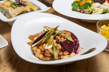 Warm vegetable salad