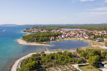 Fototapeta premium aerial view of the Croatia