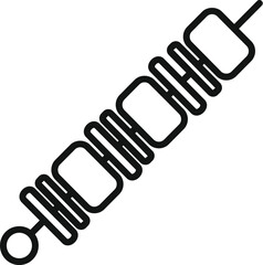 Fast food stick icon outline vector. Box fastfood. Container dinner