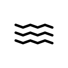  wave icon. sign design on white background..eps