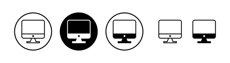 Computer icon vector illustration. computer monitor sign and symbol