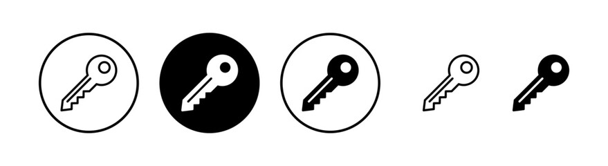 Key icon vector illustration. Key sign and symbol.