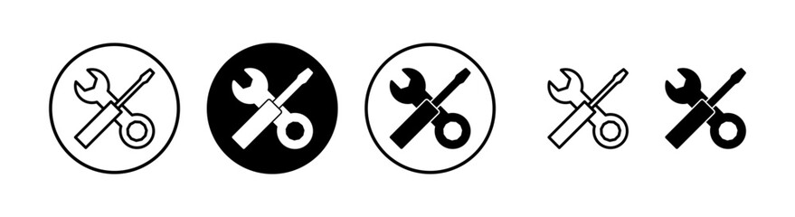 Repair tools icon vector illustration. tool sign and symbol. setting icon. Wrench and screwdriver. Service