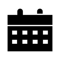 calendar icon or logo isolated sign symbol vector illustration - high quality black style vector icons
