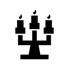 candelabra icon or logo isolated sign symbol vector illustration - high quality black style vector icons
