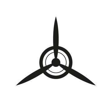 recommend clip art: Vintage airplane propeller icon, great design for any purposes. Vector illustration.
