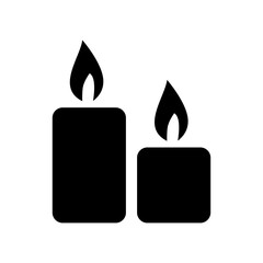 candles icon or logo isolated sign symbol vector illustration - high quality black style vector icons
