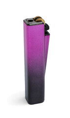 Stylish small pocket lighter isolated on white