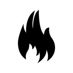 flame icon or logo isolated sign symbol vector illustration - high quality black style vector icons
