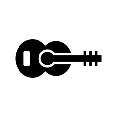 guitar icon or logo isolated sign symbol vector illustration - high quality black style vector icons
