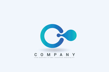 letter c logo white background