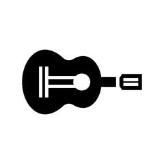 guitar icon or logo isolated sign symbol vector illustration - high quality black style vector icons
