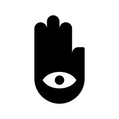 hamsa icon or logo isolated sign symbol vector illustration - high quality black style vector icons
