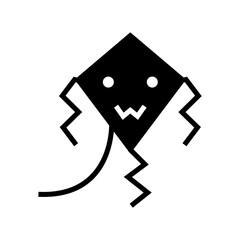 kite icon or logo isolated sign symbol vector illustration - high quality black style vector icons
