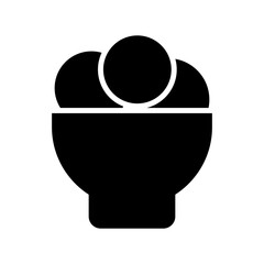 laddu icon or logo isolated sign symbol vector illustration - high quality black style vector icons
