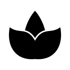 Fototapeta premium lotus icon or logo isolated sign symbol vector illustration - high quality black style vector icons 