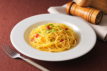 スパゲッティペペロンチーノ　Spaghetti aglio e olio