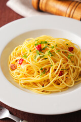 スパゲッティペペロンチーノ　Spaghetti aglio e olio