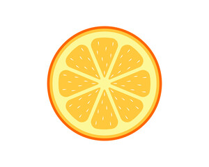 Fresh orange illustration vector logo