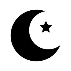 moon icon or logo isolated sign symbol vector illustration - high quality black style vector icons
