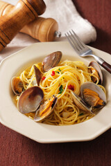 ボンゴレビアンコ　Spaghetti Alle Vongole Bianco