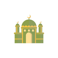 Mosque Islamic Icon Ilustration logo