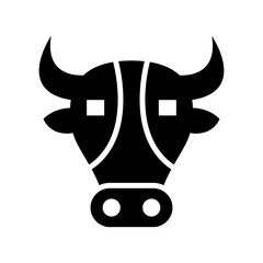 sacred cow icon or logo isolated sign symbol vector illustration - high quality black style vector icons

