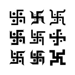 Fototapeta premium swastika icon or logo isolated sign symbol vector illustration - high quality black style vector icons 