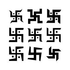 swastika icon or logo isolated sign symbol vector illustration - high quality black style vector icons
