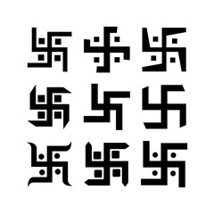 swastika icon or logo isolated sign symbol vector illustration - high quality black style vector icons

